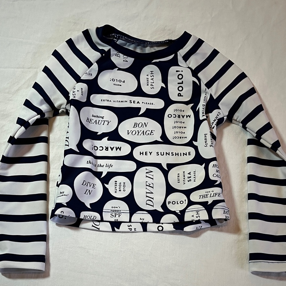 2T Kate Spade swim top, Rashguard